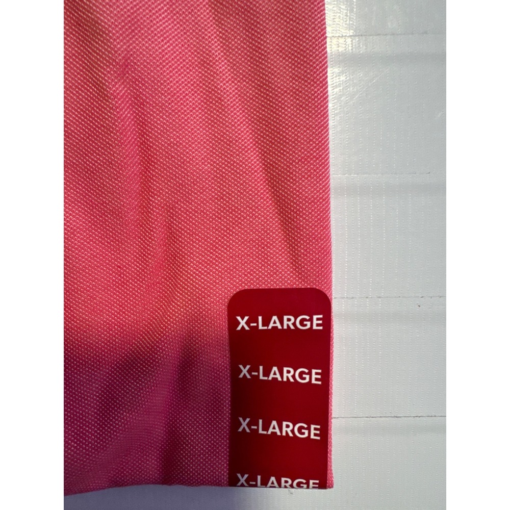 Members Mark Mens Pink Stretch Cotton Pique Polo‎ Shirt Classic Fit XL NWT - Picture 2 of 5
